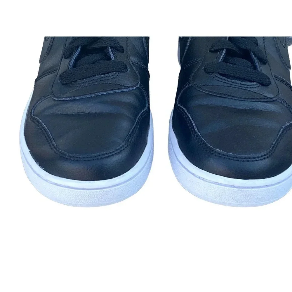 Nike Ebernon Womens Low Top Size 6.5 Athletic Black White Casual Sneakers - Picture 3 of 11